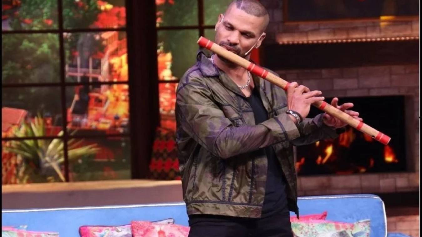 कपिल शर्मा शो में शिखर धवन की मधुर बांसुरी और पृथ्वी शॉ का दिखा शानदार रैप जलवा 