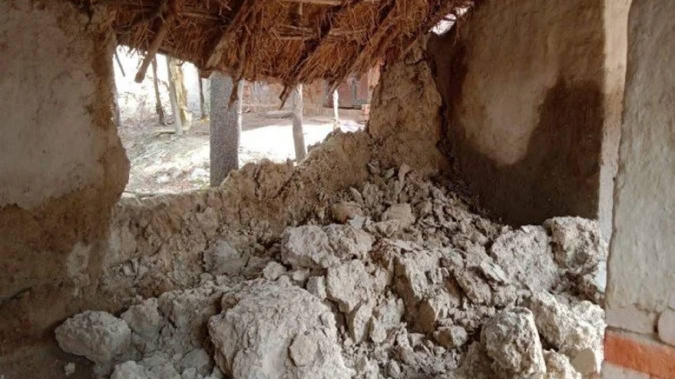 कच्चे घर की दीवार के मलबे में दबकर महिला ग्राम प्रधान की मौत