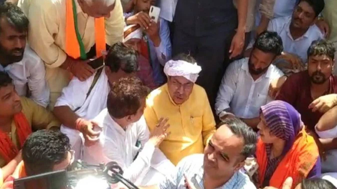 करौली बॉर्डर पर रोकी गई भाजपा की न्याय यात्रा, 3 जिलों के SP सहित एक हजार पुलिसकर्मी तैनात