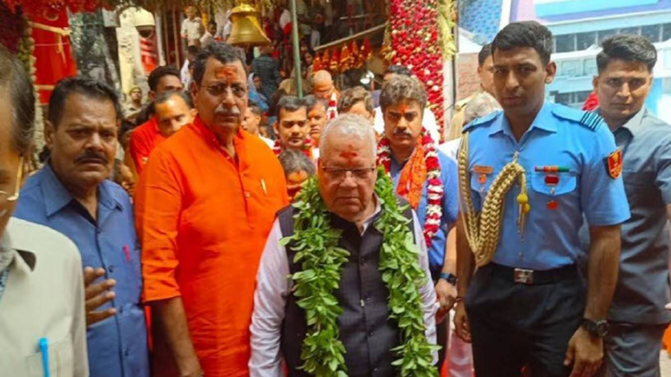 राजस्थान के राज्यपाल ने विंध्यवासिनी मां का किया दर्शन-पूजन