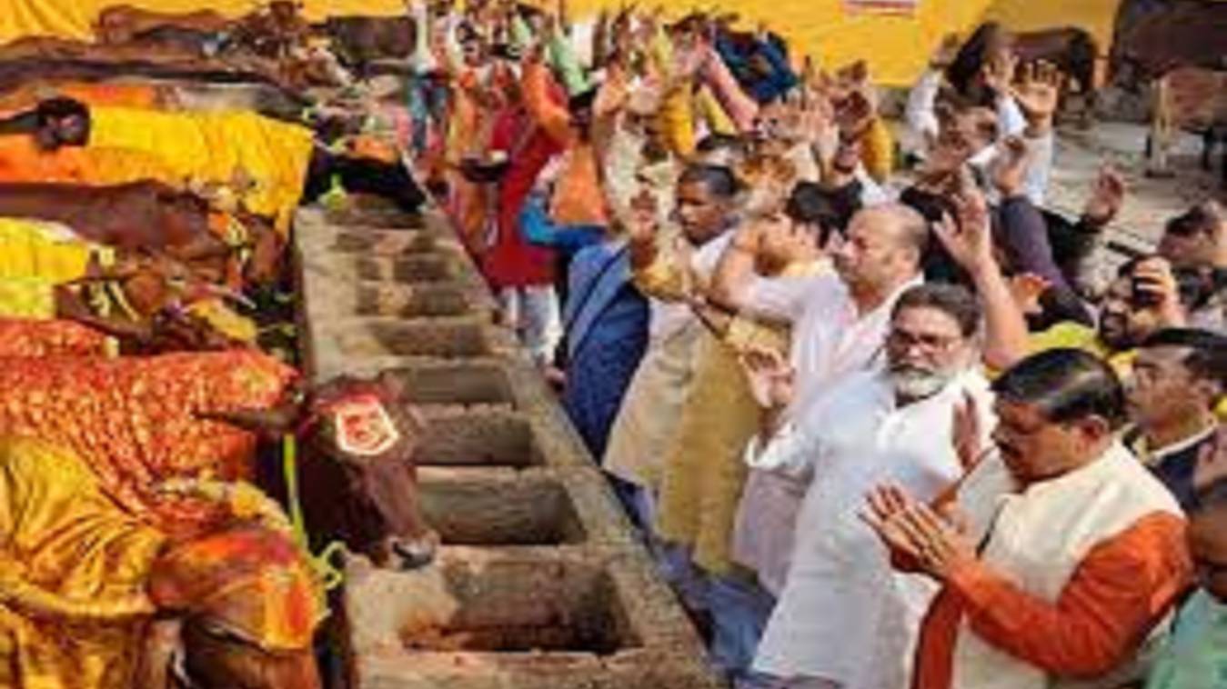 Gopashtami 2022: मंदिरों और मठों की गोशालाओं में पूजी गई गौमाताएं 