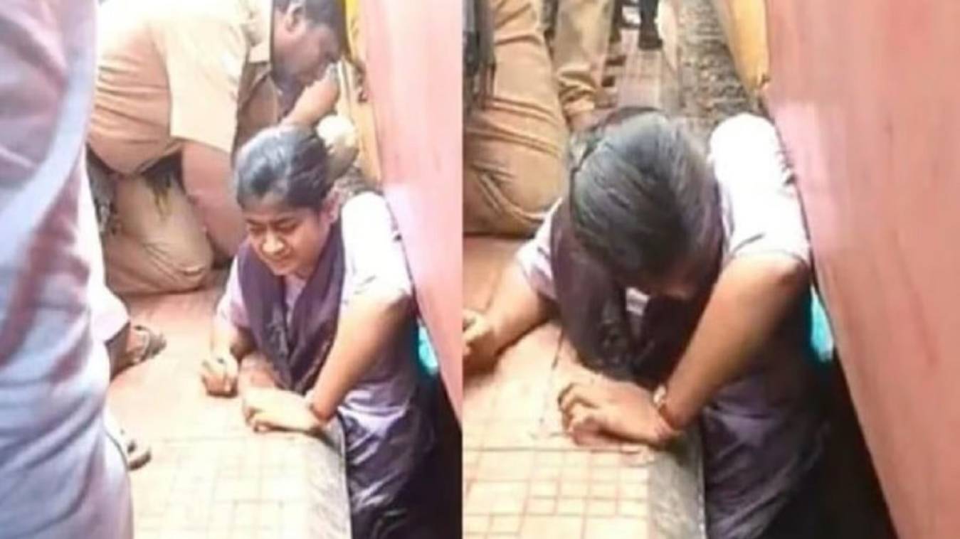 दुव्वाडा स्टेशन पर ट्रेन और प्लेटफॉर्म के बीच फंसी छात्रा, रेलकर्मियों ने रेस्क्यू कर बचाया