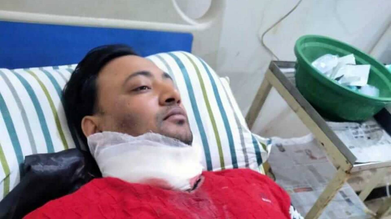 चाइनीज मंझे की जद में आने से दवा कारोबारी जख्मी