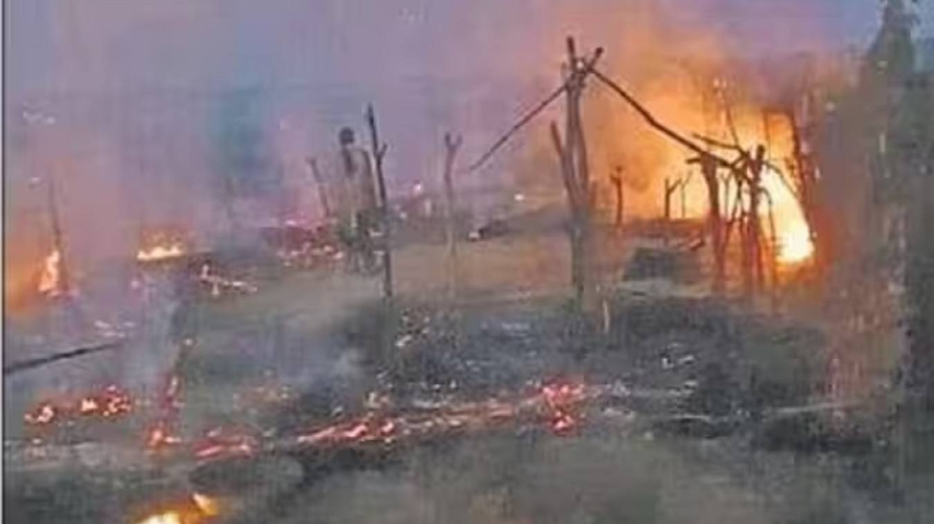 आग में जला एक साल का मासूम