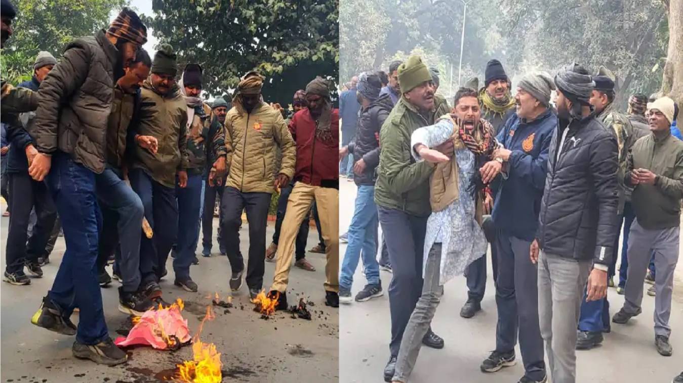 विदाई के दिन बीएचयू वीसी का छात्रों ने किया विरोध, बोले- 3 साल के कार्यकाल में नहीं हुआ छात्रों का हित