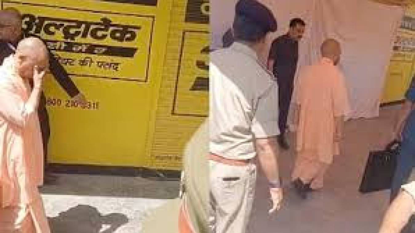 Pahalgam Terror Attack: नम आंखों के साथ बाहर निकले सीएम योगी