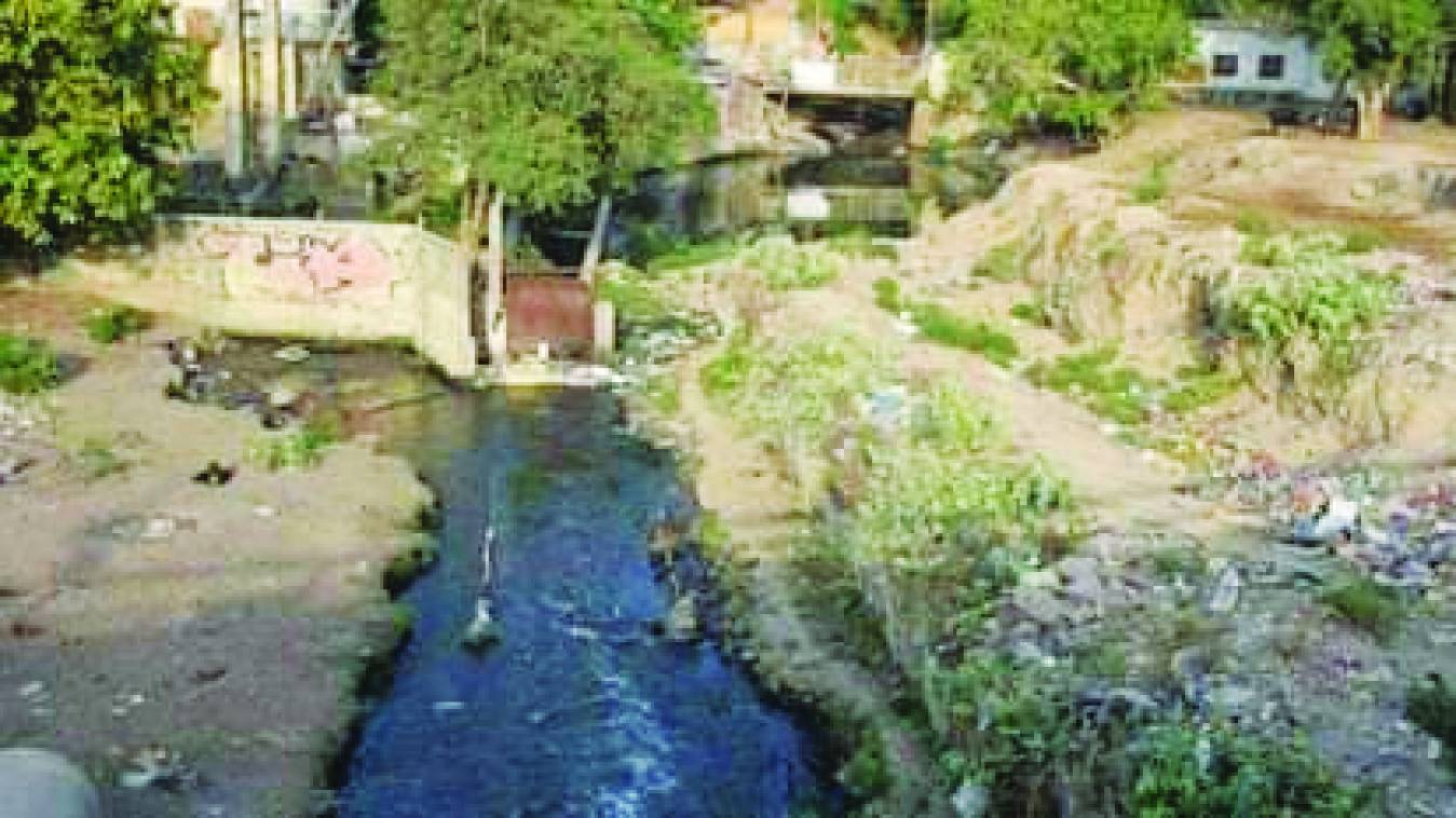 मात्र ढाई मीटर में सिमट कर रह गई है असि नदी