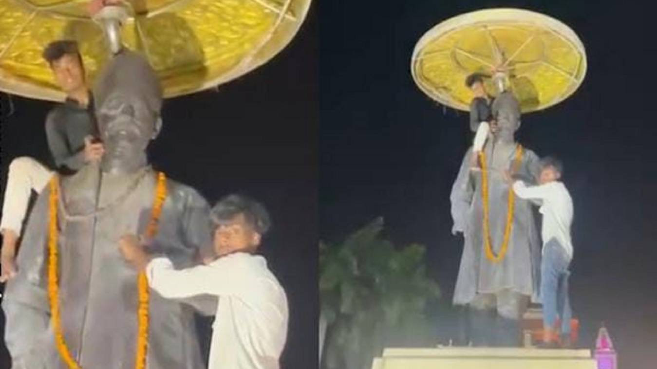 बीएचयू में महामना की प्रतिमा पर चढ़ते दिखे युवक, वीडियो वायरल होने से छात्रों का फूटा गुस्सा; प्रशासन ने कही ये बात