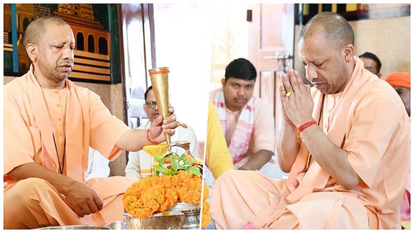 सावन के पहले दिन सीएम योगी ने किया रुद्राभिषेक, समस्त प्रदेशवासियों के सुख-समृद्धि की प्रार्थना की