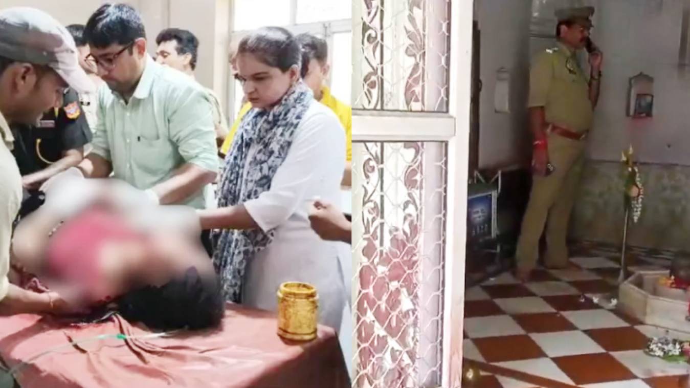 सिरफिरे आशिक नें मंदिर में खेला खूनी खेल.....प्रेमिका को मारीं पांच गोलियां