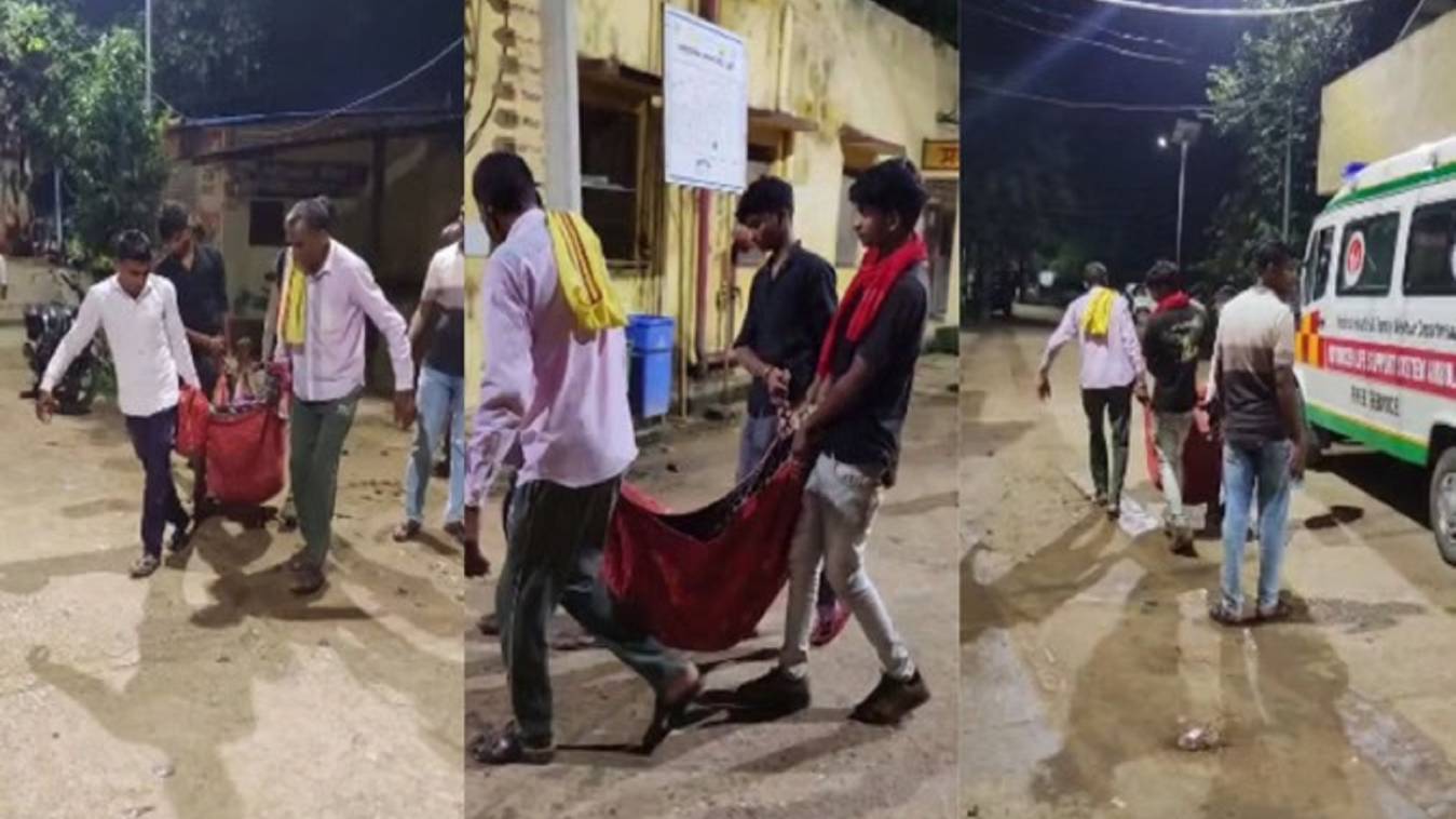  महिला की संदिग्ध हालात में मौत, शव को साड़ी में टांगकर ले गए परिजन