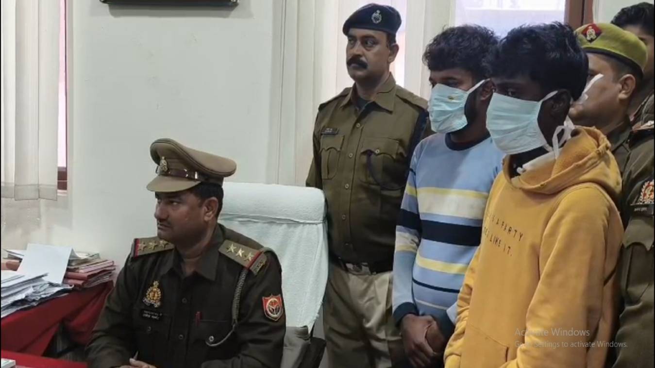 जीआरपी पुलिस की बड़ी कार्रवाई, ट्रेन चोर गिरोह के दो शातिर बदमाश गिरफ्तार