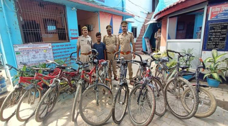 सायकिल चोर को लोहता पुलिस ने धर दबोचा