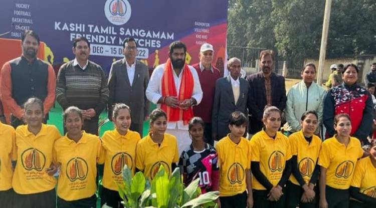 Kashi tamil sangmam sports festival: वॉलीबाल में यूपी की महिला टीम ने तमिलनाडु को 3-0 से दी मात