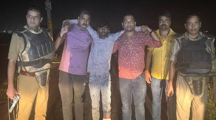  पुलिस और बदमाशों के बीच मुठभेड़, किशोरों से चोरी कराने वाला बदमाश गिरफ्तार; चार किशोर भी पकड़े