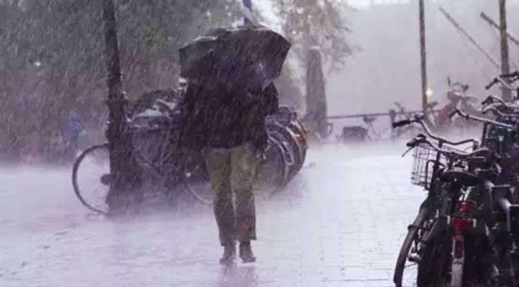 बदला मौसम का मिजाज... बारिश के साथ ओलावृष्टि, किसानों की चिंता बढी