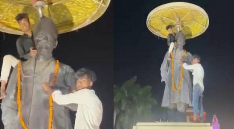 बीएचयू में महामना की प्रतिमा पर चढ़ते दिखे युवक, वीडियो वायरल होने से छात्रों का फूटा गुस्सा; प्रशासन ने कही ये बात