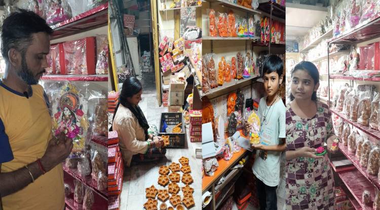 फैंसी डिजाइनर व टेराकोटा के दीयों की डिमांड बढ़ी