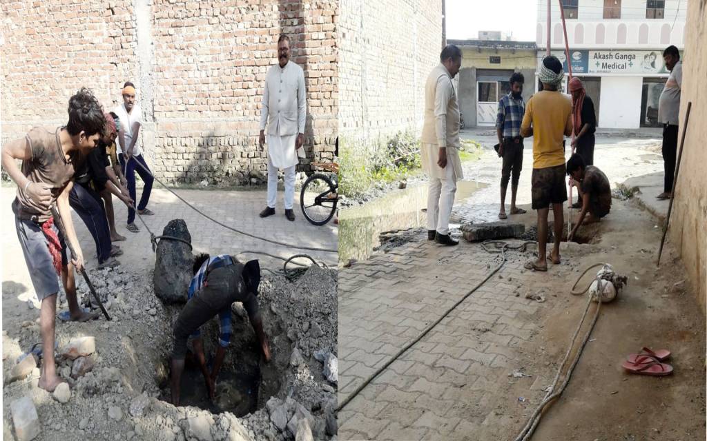 नगर निगम में नहीं हुई सुनवाई, तो लोगों ने चंदे से कराई नाले की सफाई