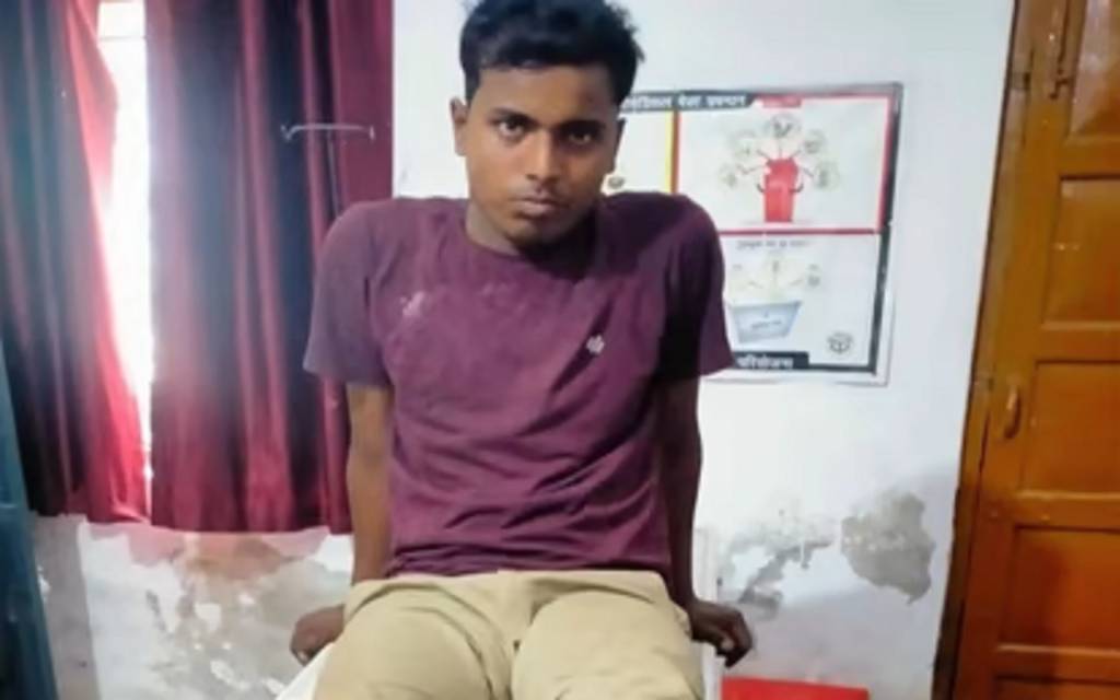 आजमगढ़ में पुलिस मुठभेड़ में घायलावस्था में शातिर बदमाश गिरफ्तार