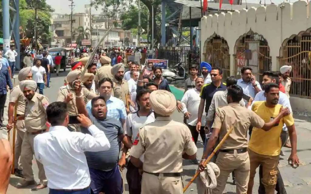 पटियाला हिंसा पर सरकार का चला चाबुक