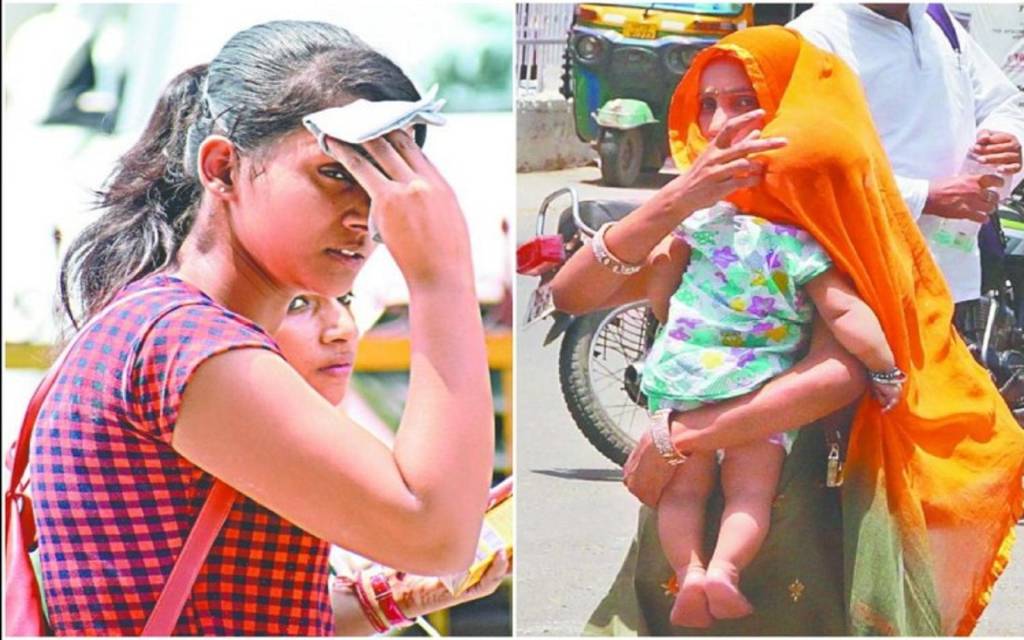 कल शाम हुई हलकी बारिश के बाद फिर चढ़ा पारा, उमस ने छुड़ाये पसीनें