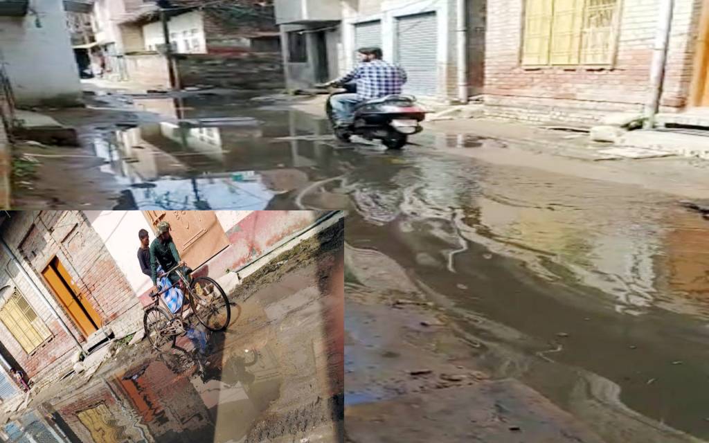 सड़को पर बहता सीवर का पानी, बयां कर रहा स्मार्ट सिटी की कहानी
