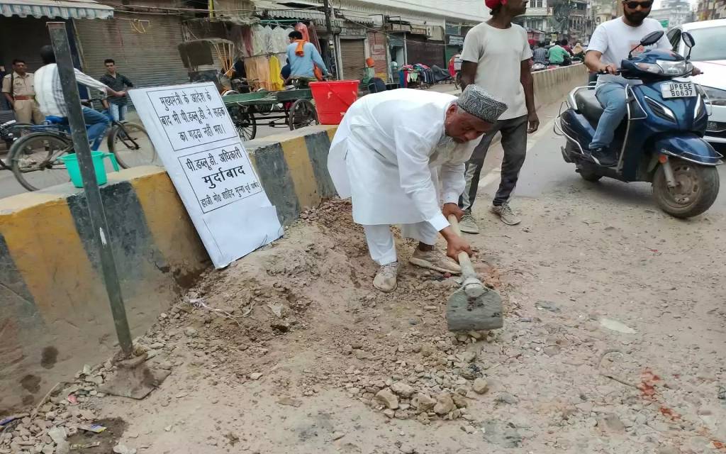 पीडब्ल्यूडी के खिलाफ पूर्व पार्षद शाहिद अली ने खोला मोर्चा