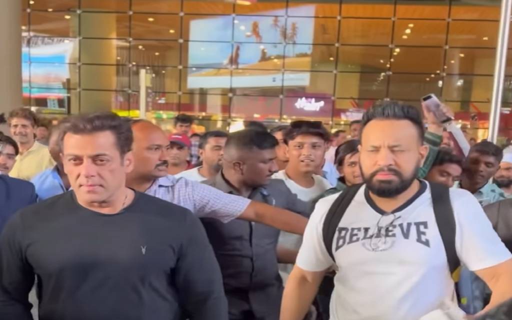 सलमान खान से हाथ मिलाने आए फैन को बॉडीगार्ड शेरा ने दिया धक्का, बर्ताव के लिए ट्रोल हुए भाईजान