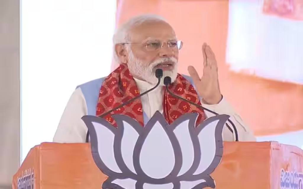 कांग्रेस के घोषणापत्र पर पीएम मोदी का बड़ा हमला, बोले-पहले श्री राम को ताले में बंद किया, अब बजरंगबली को बंद करने की बात