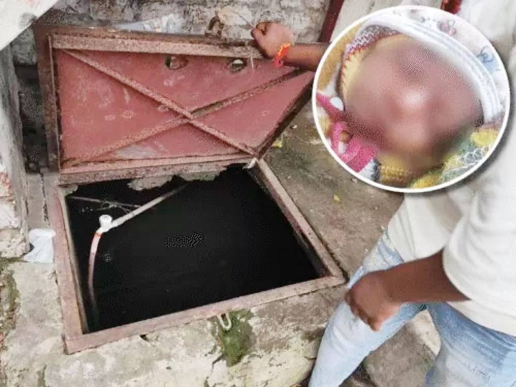 पिता ने 3 महीने की बेटी को डुबोकर मार डाला, पत्नी के चरित्र पर करता था शक