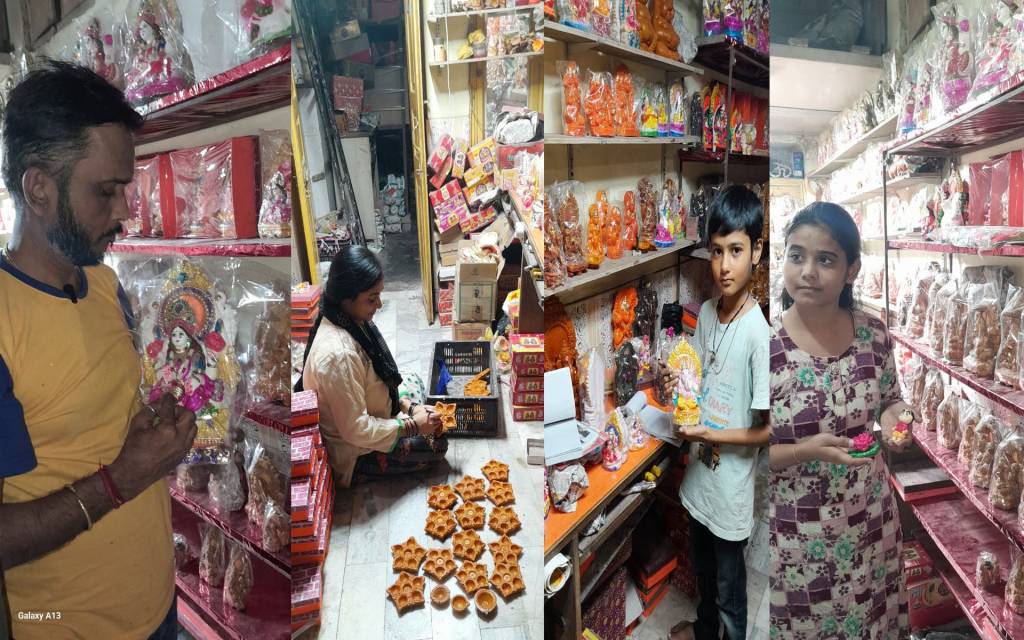 फैंसी डिजाइनर व टेराकोटा के दीयों की डिमांड बढ़ी